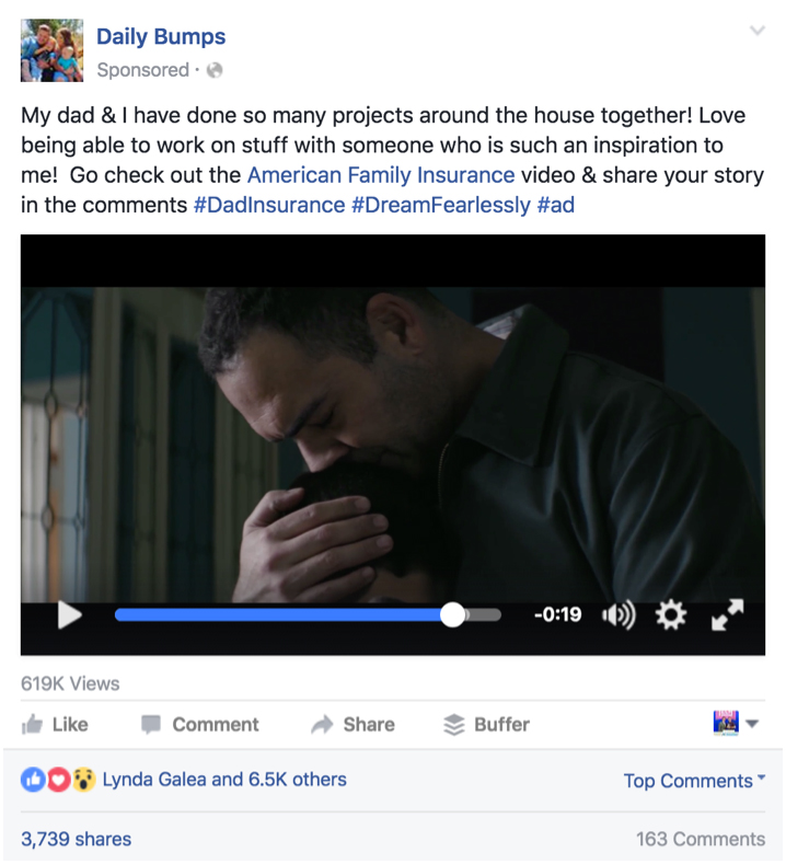 Daily Bumps Influencer Promoted Posts