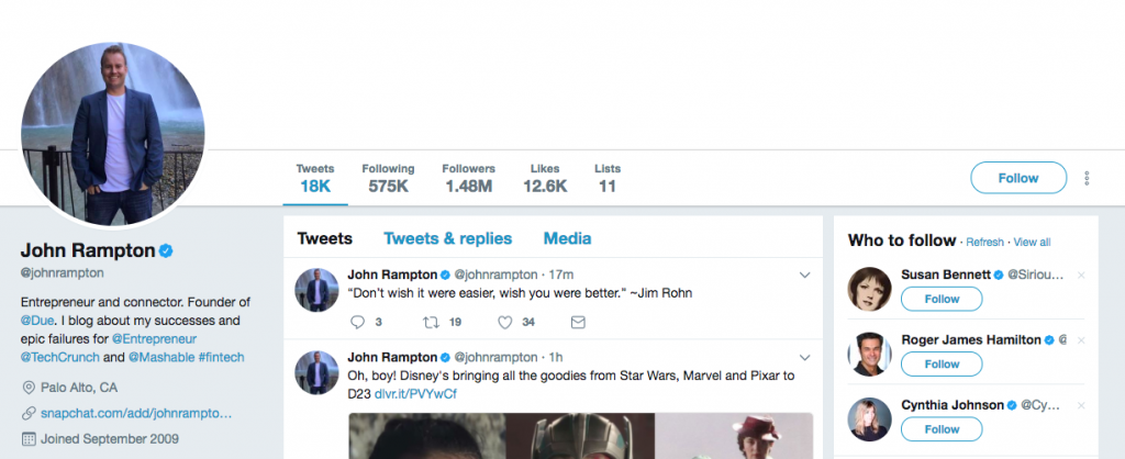 John Rampton Top SEO Influencer