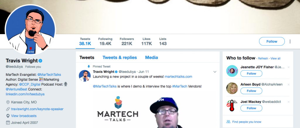 Travis Wright Top SEO Influencer