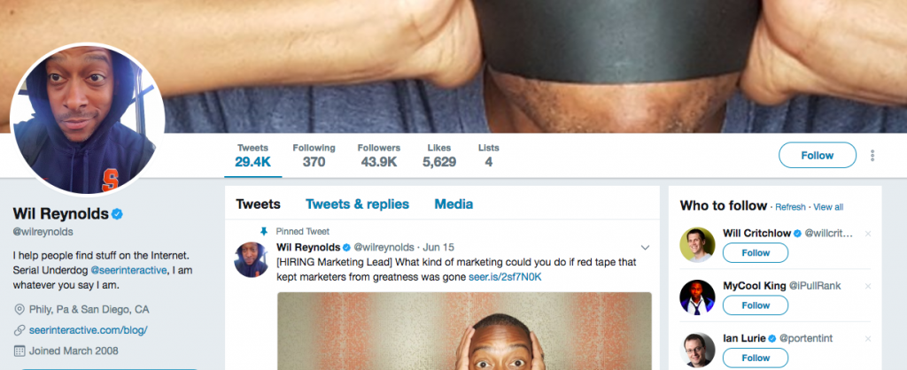 Reynolds Top SEO Influencer