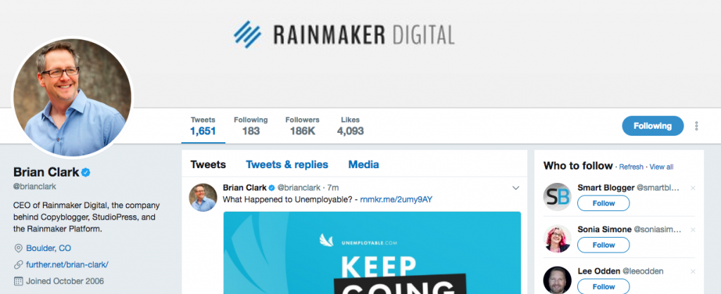 Brian Clark Top SEO Influencer