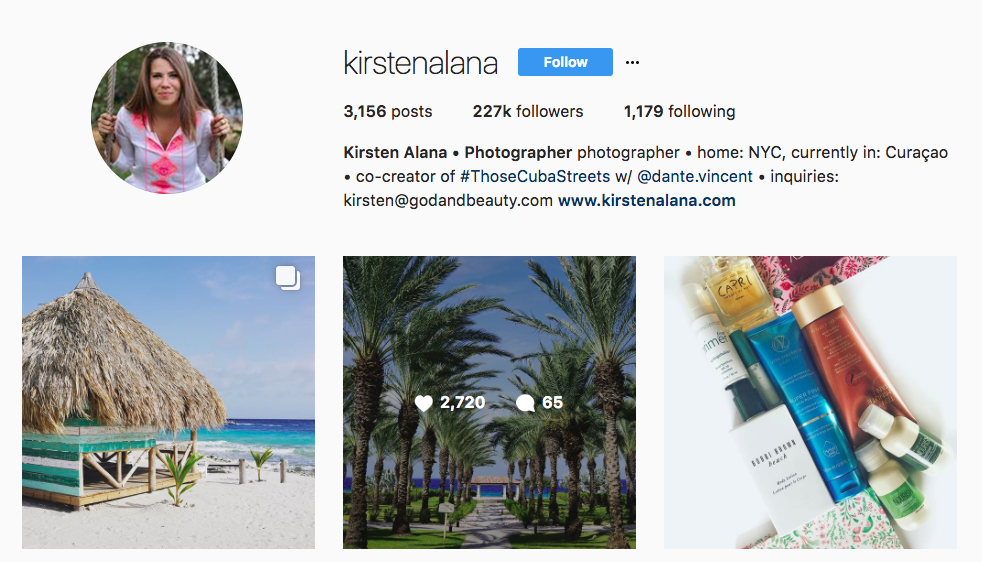 Kristen Alana Top Travel Influencer