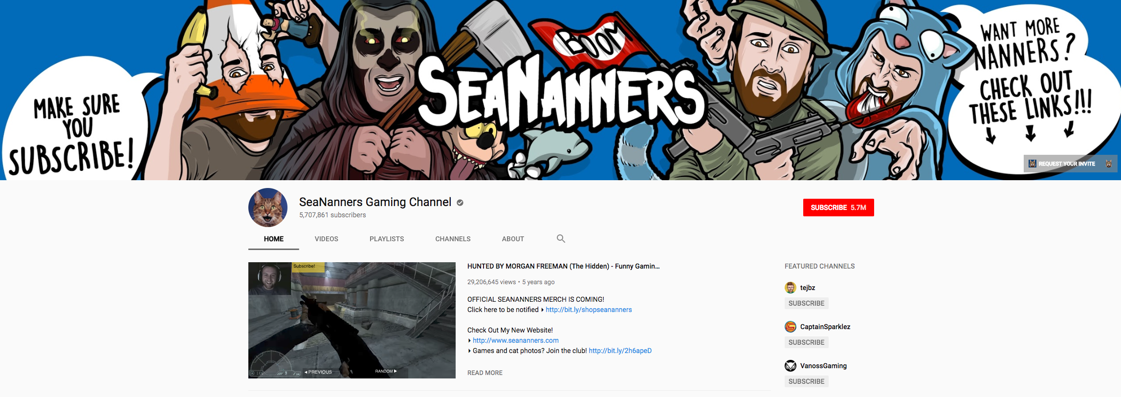 SeaNanners Top Gaming Influencer