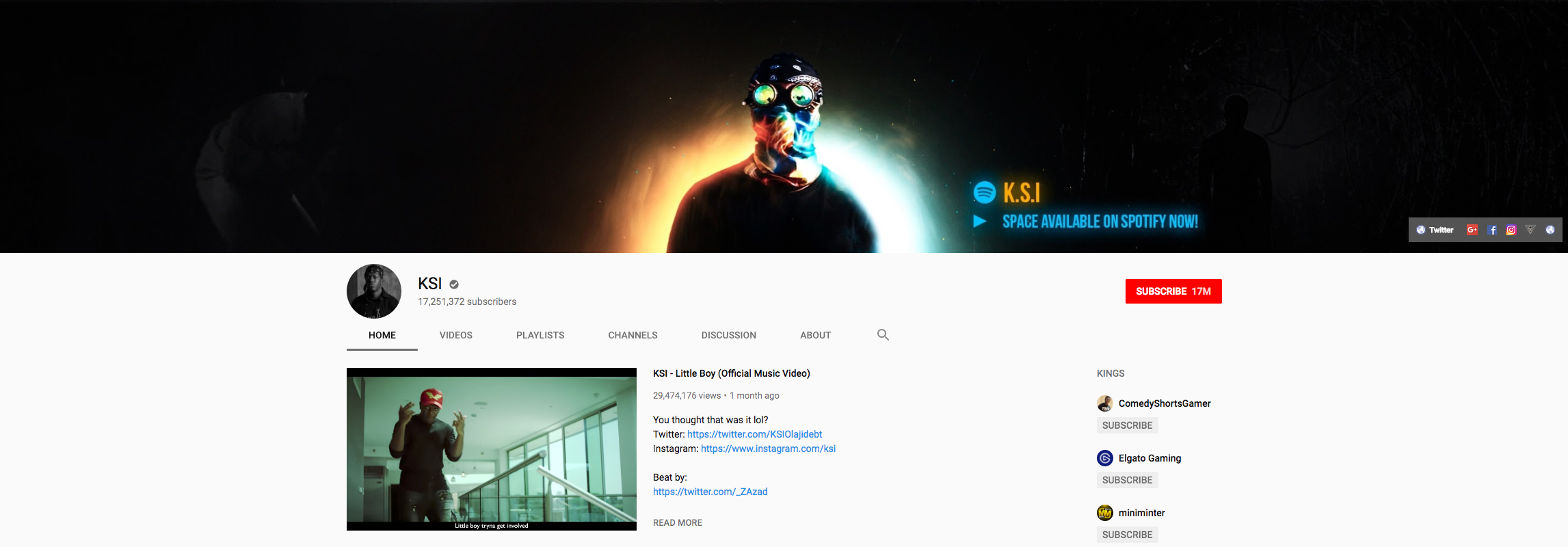 KSI Top Gaming Influencers