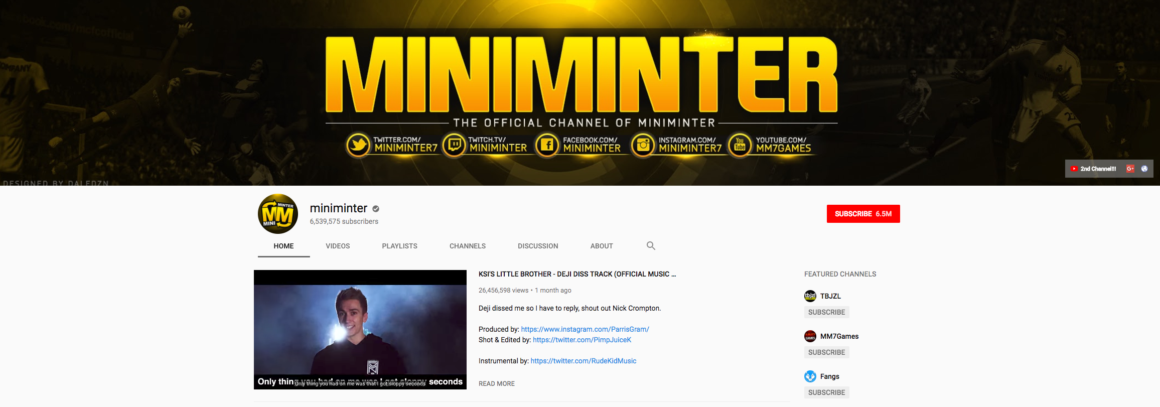 miniminter Top Gaming Influencers
