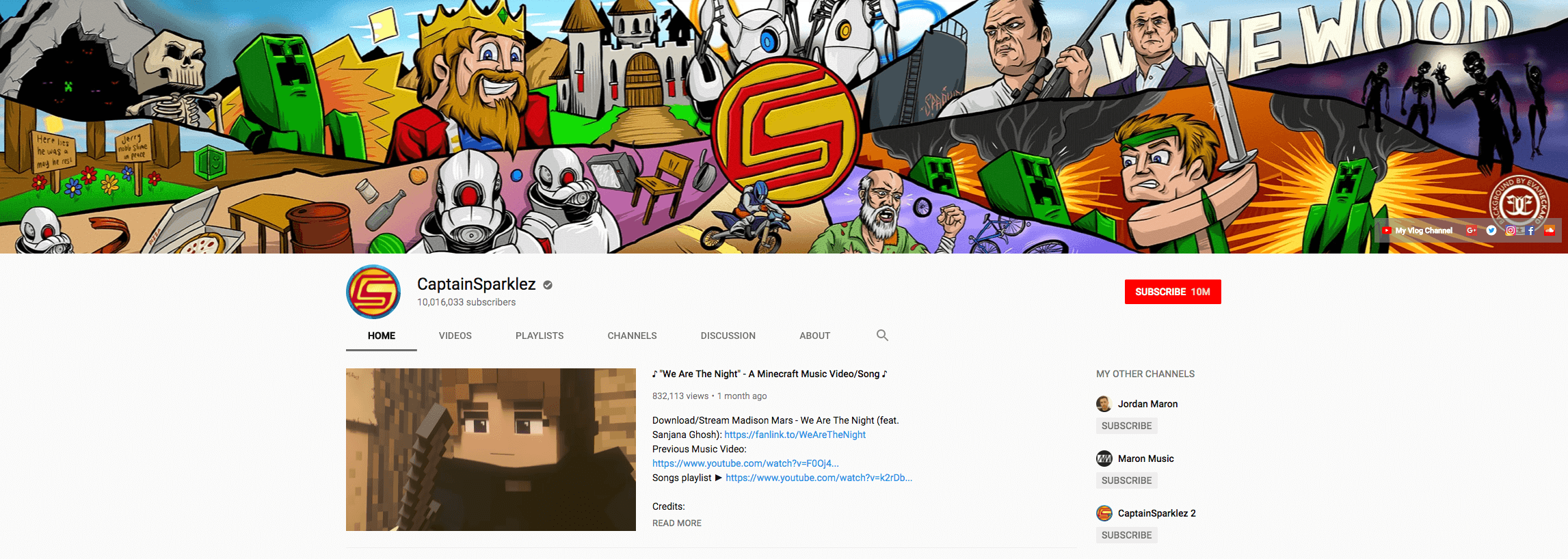 CaptainSparklez Top Gaming Influencers