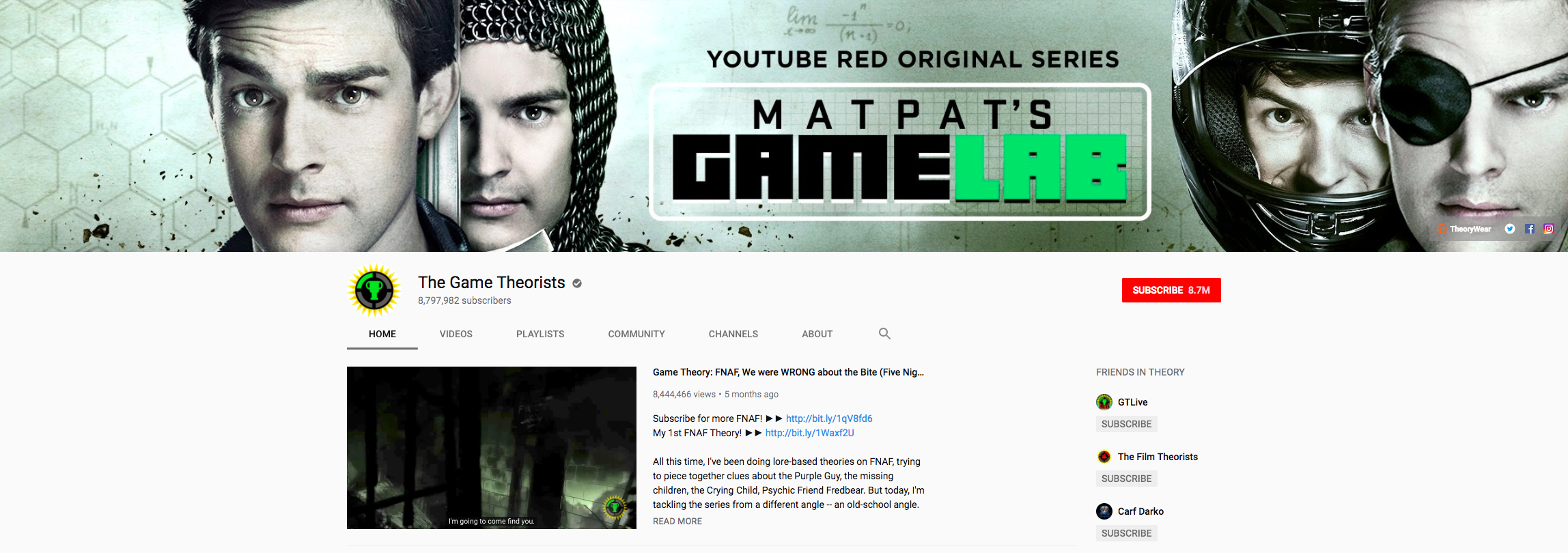 The Game Theorists Top Gaming Influencers