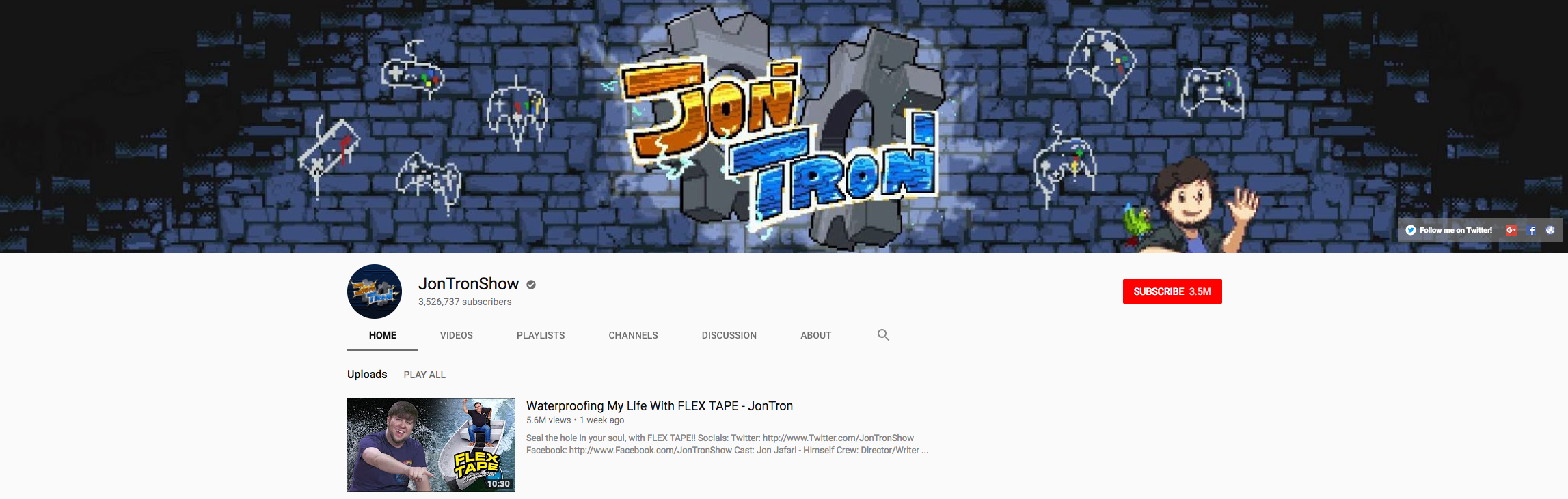 JonTronShow Top Gaming Influencers