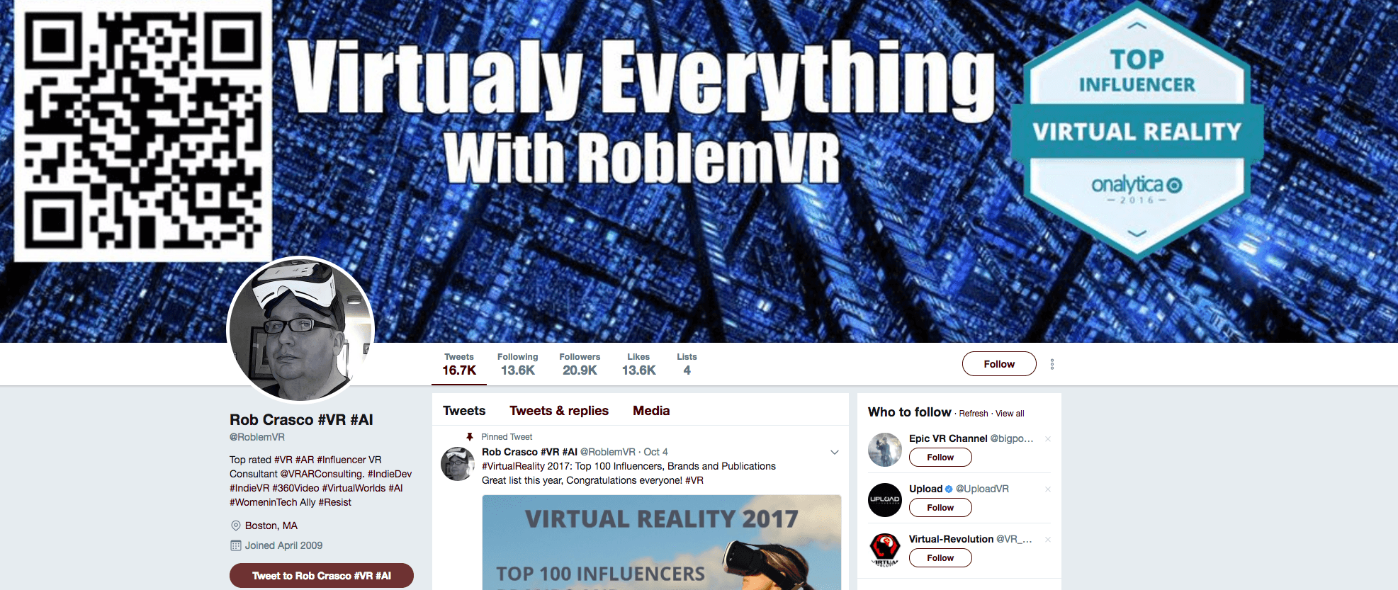 Rob Crasco #VR #AI Influencer