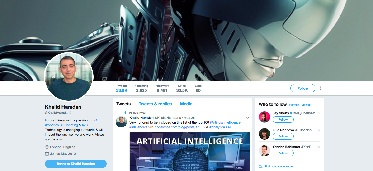 Khalid Hamdan Top AR Influencer