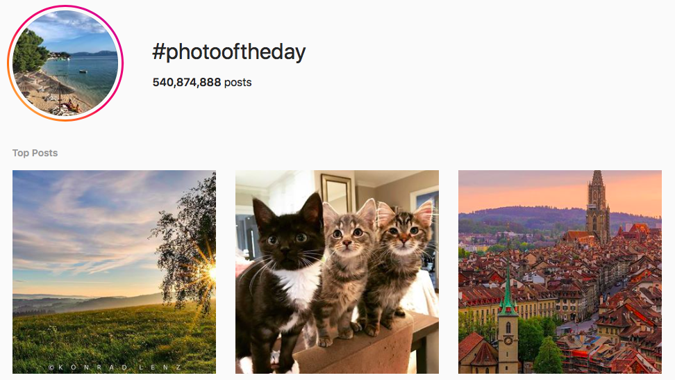 #photooftheday Trending Instagram Hashtags