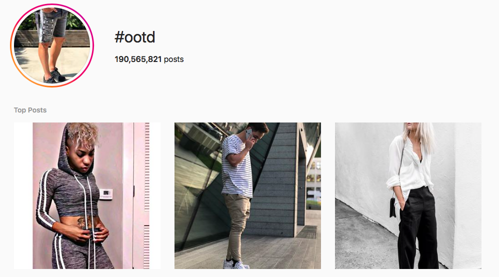 #OOTD Trending Instagram Hashtags