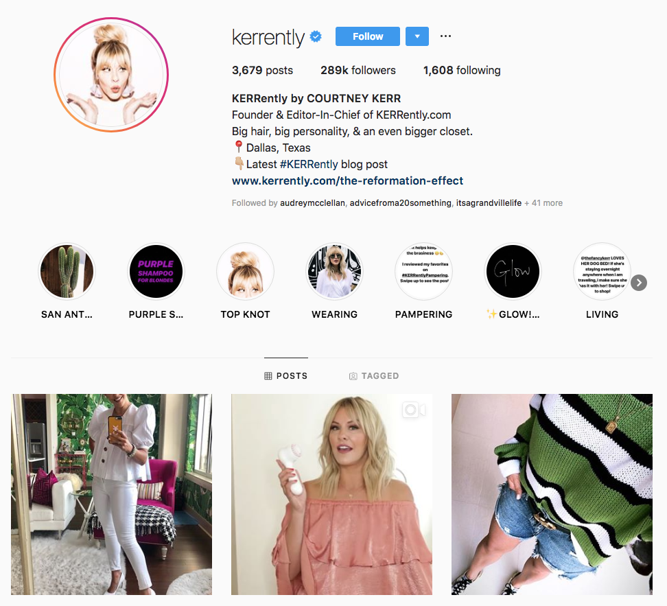 Courtney Kerr Top Dallas Social Media Influencers