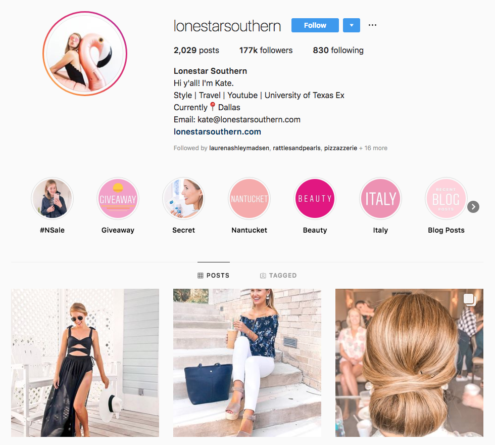 Lonestar Southern Top Dallas Social Media Influencers
