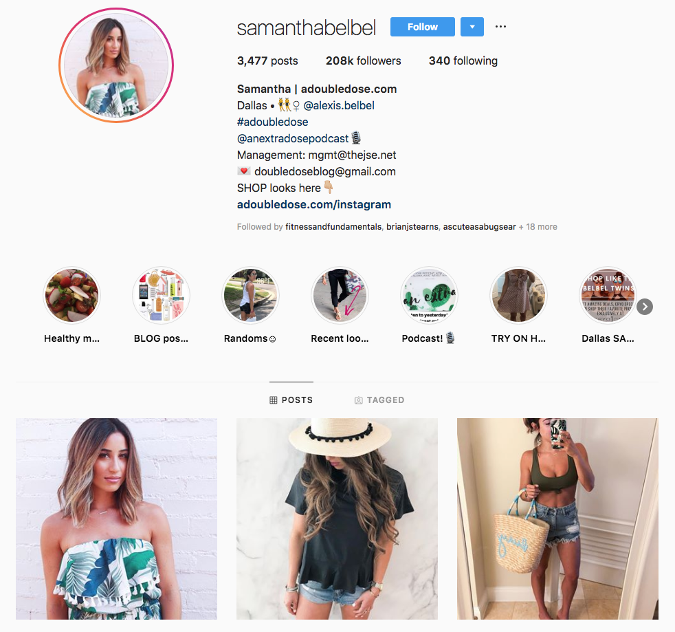 samantha Belbel Top Dallas Social Media Influencers