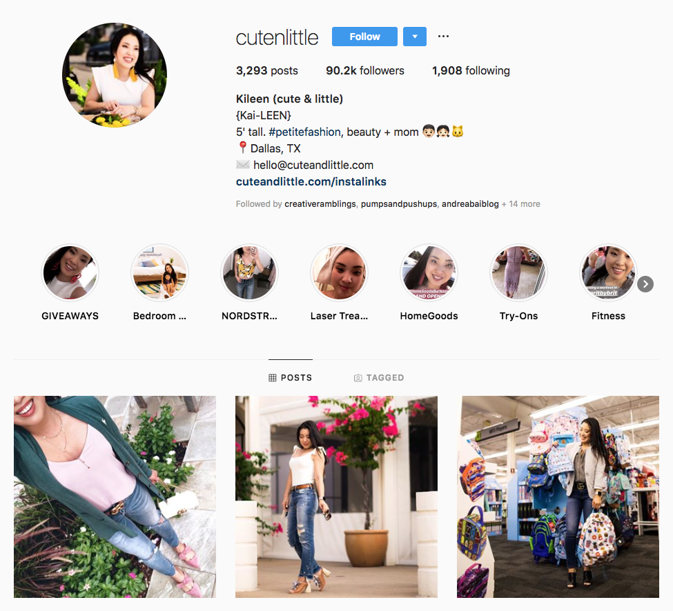 Kileen (cute & Little) Top Dallas Social Media Influencers