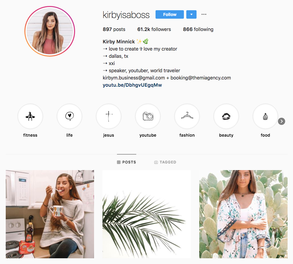 Kirby Minnick Top Dallas Social Media Influencers
