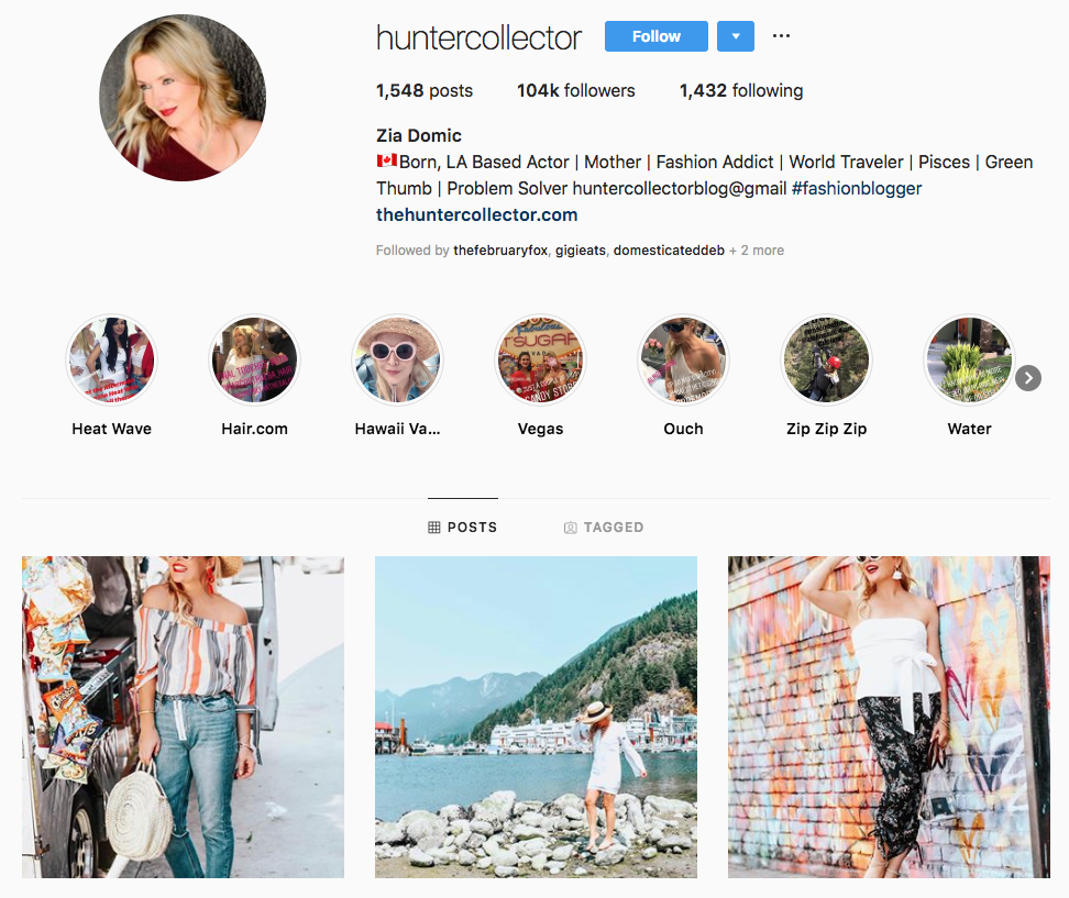 Zia Domic Top Los Angeles Social Media Influencers