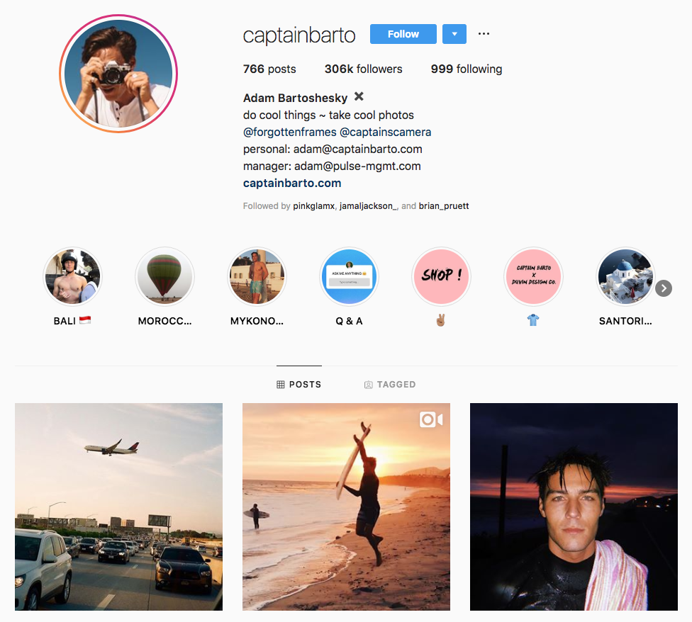 Adam Bartoshesky Top Los Angeles Social Media Influencers