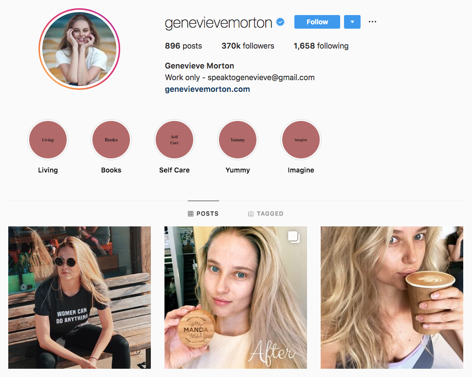 Genevieve Morton Top Los Angeles Social Media Influencers