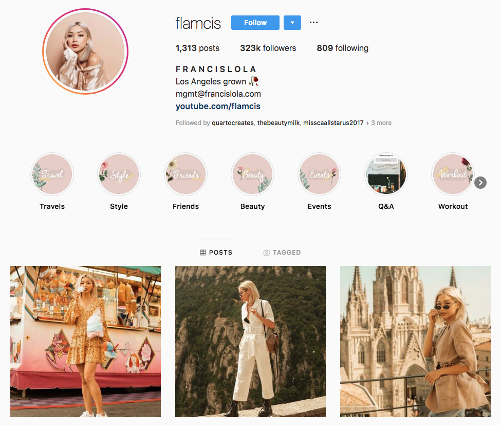 francis Lola Top Los Angeles Social Media Influencers