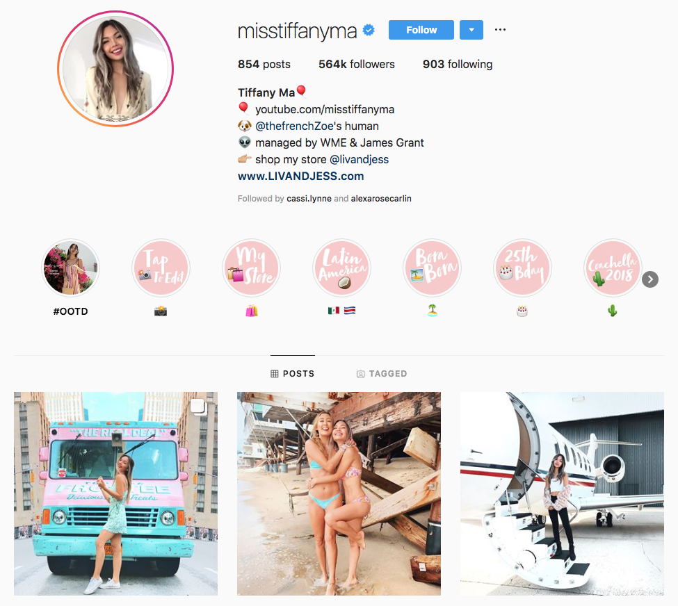 Tiffany Ma Top Los Angeles Social Media Influencers