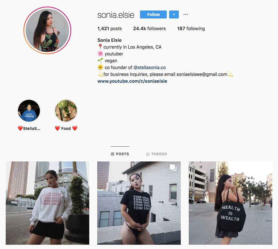 Sonia Elsie Top Los Angeles Social Media Influencers